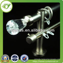 white glass ball curtain finial for shower curtain rod
